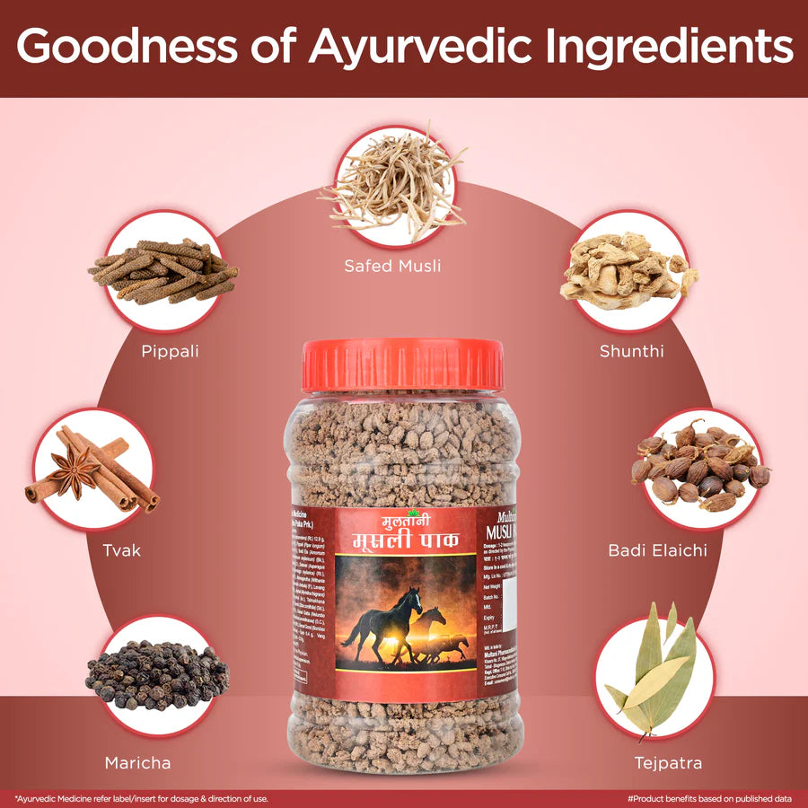 Multani Musli Pak (Powder) | Boosts Energy | For Strength & Stamina | Reduce Fatigue - 100 GM(2/Per Gram)