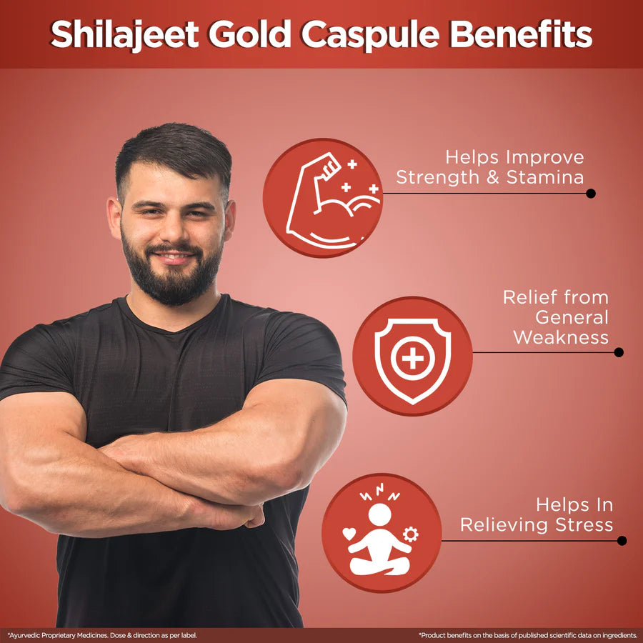 Multani Shilajeet Gold Capsule & Nookee Plus Capsule Combo – Ayurvedic Strength, Energy & Vitality Booster - Combo